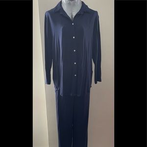 Lauren Ralph Lauren Navy Blue 2pc Pj Set Size XL/M